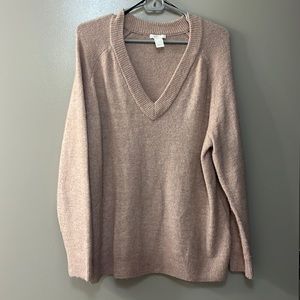 H&M Basics light pink sweater